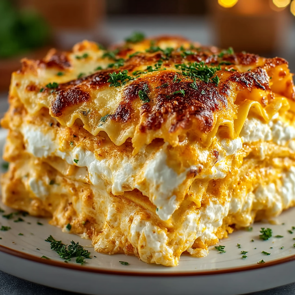Lasagne s buffalo kuřetem