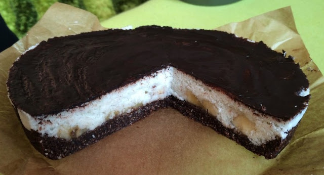 Kokosový dort s banány