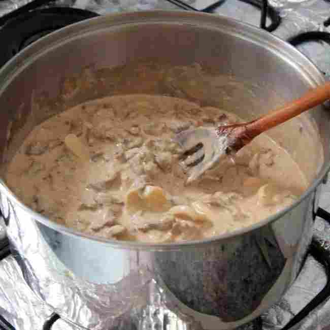 Jägersauce Schwarzwälder Art se traduit en tchèque par :  
**Jelení omáčka po Schwarzwaldsku**