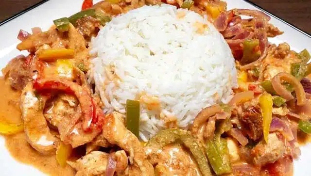 Smoking Zeus Geschnetzeltes mit Reis recept