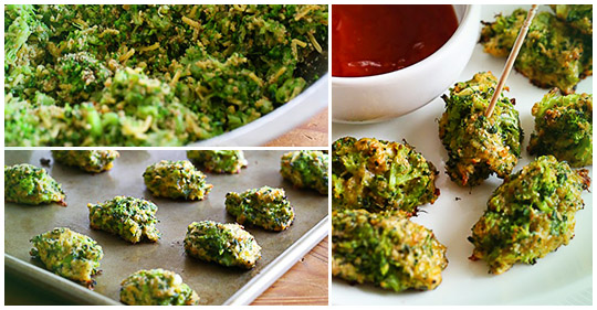 Nízkosacharidové brokolicové sýrové kuličky
