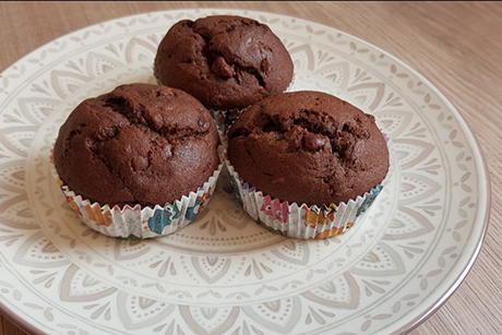 Bezlepkové a bezlaktózové banánovo-čokoládové muffiny