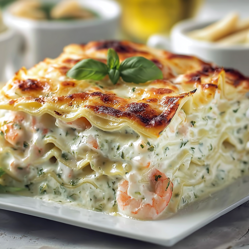 Krémová mořská lasagne – Dotek luxusu na tvém talíři