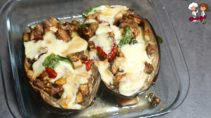 Plněné lilky Caprese: Vše syrové vaření. Obsahuje jen 150 kcal