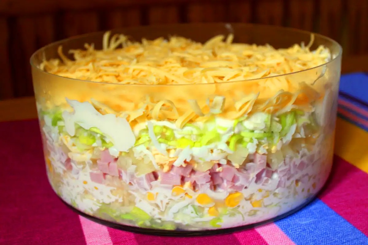 Recept na přípravu salátu přes noc