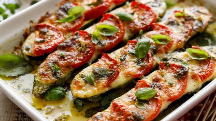 Cuketa alla caprese: chutná a aromatická, ideální pro dietu