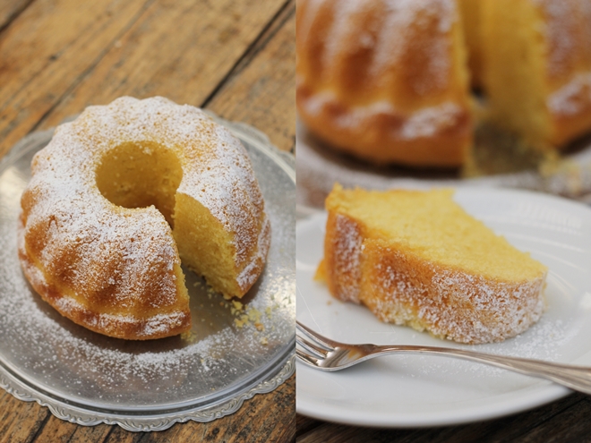 Hladký tvarohový bábovka s pudinkem