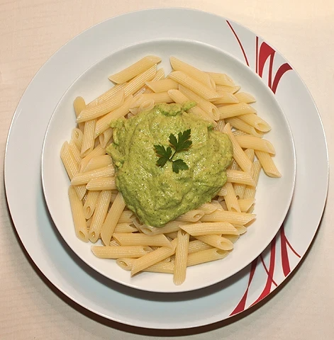 Penne s cuketovou omáčkou