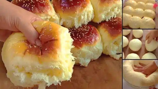 Nadýchané mléčné rohlíky jako od pekárny!