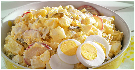 Nízkosacharidový falešný bramborový salát