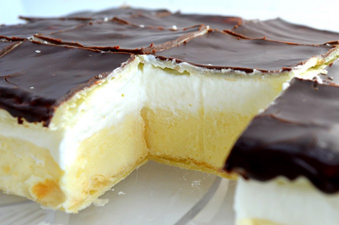 Chutné listové krémové řezy