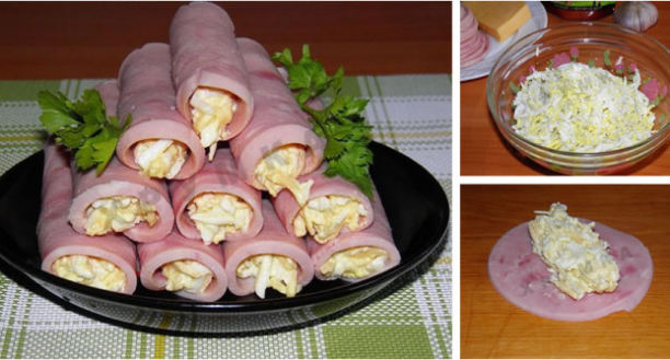 5minutová šunková rolka