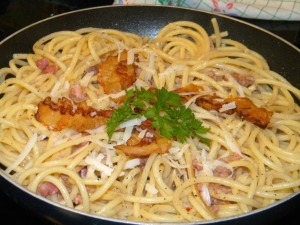 Bucatini all’Amatriciana a varianta Gricia