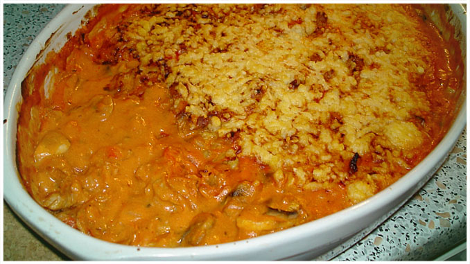 Gyros v omáčce Metaxa