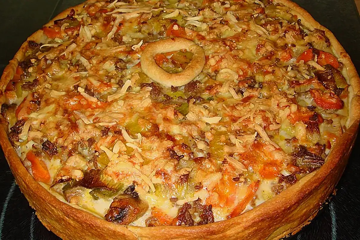 Recept na mletý maso se smetanou v koláči