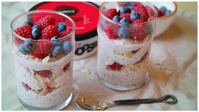 Jednoduchý fitness recept: chia kokosový jogurt