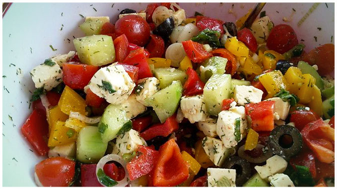 Letní salát na hubnutí