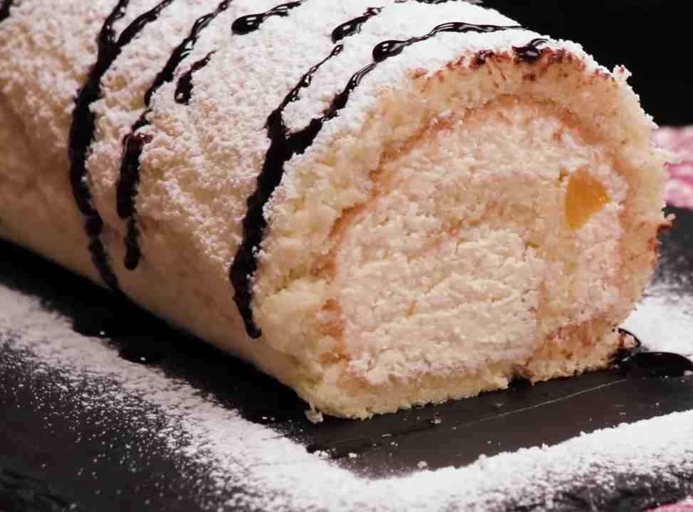 Mandarinková piškotová roláda, nejlepší roláda na světě!