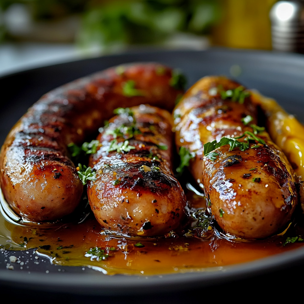 Medová a česneková sladkokyselá klobása