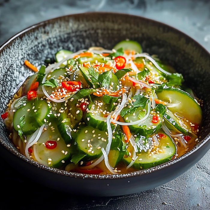 Jednoduchý asijský okurkový salát