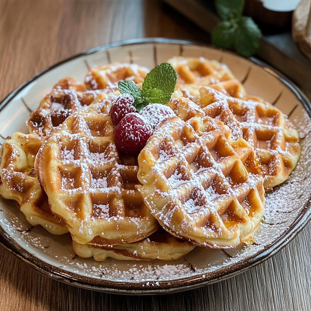 Tantiny plněné snídaňové vafle