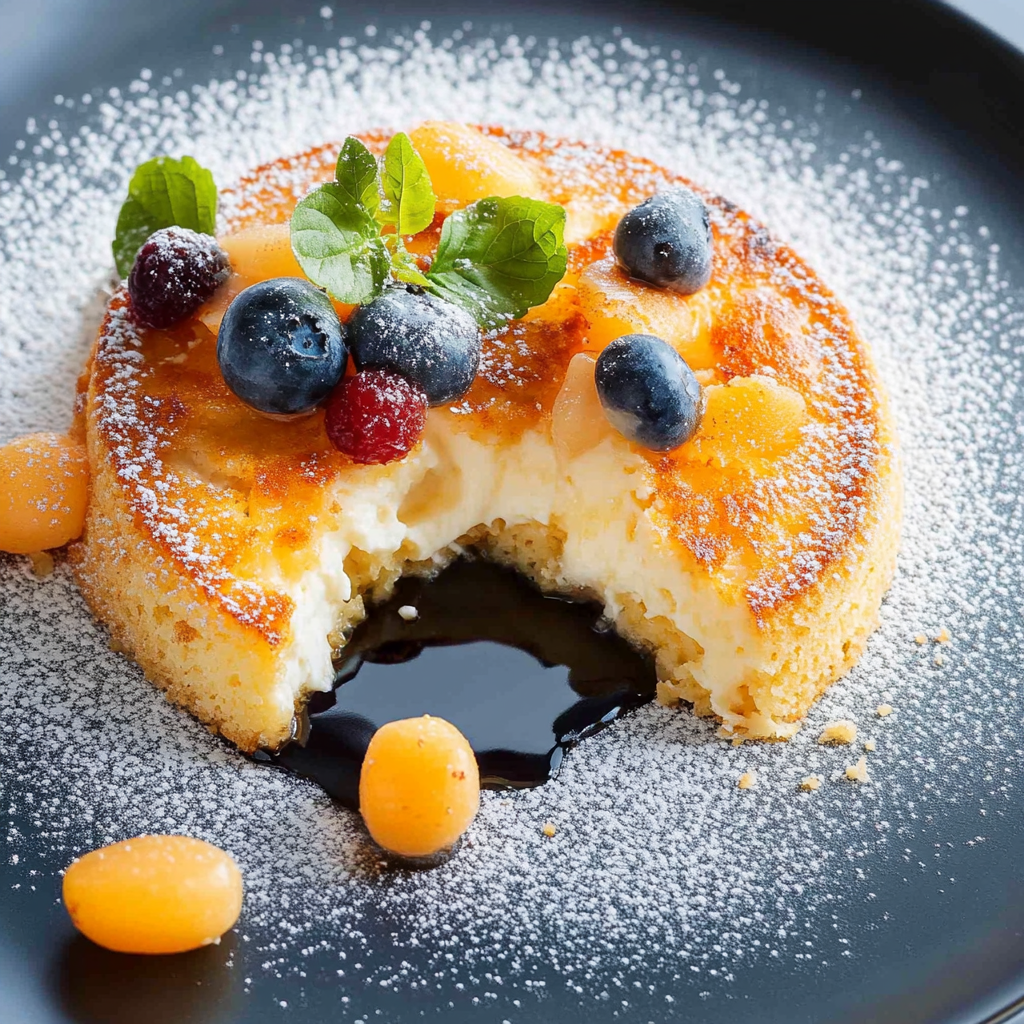 Broskvový koláč se sýrem na snídani