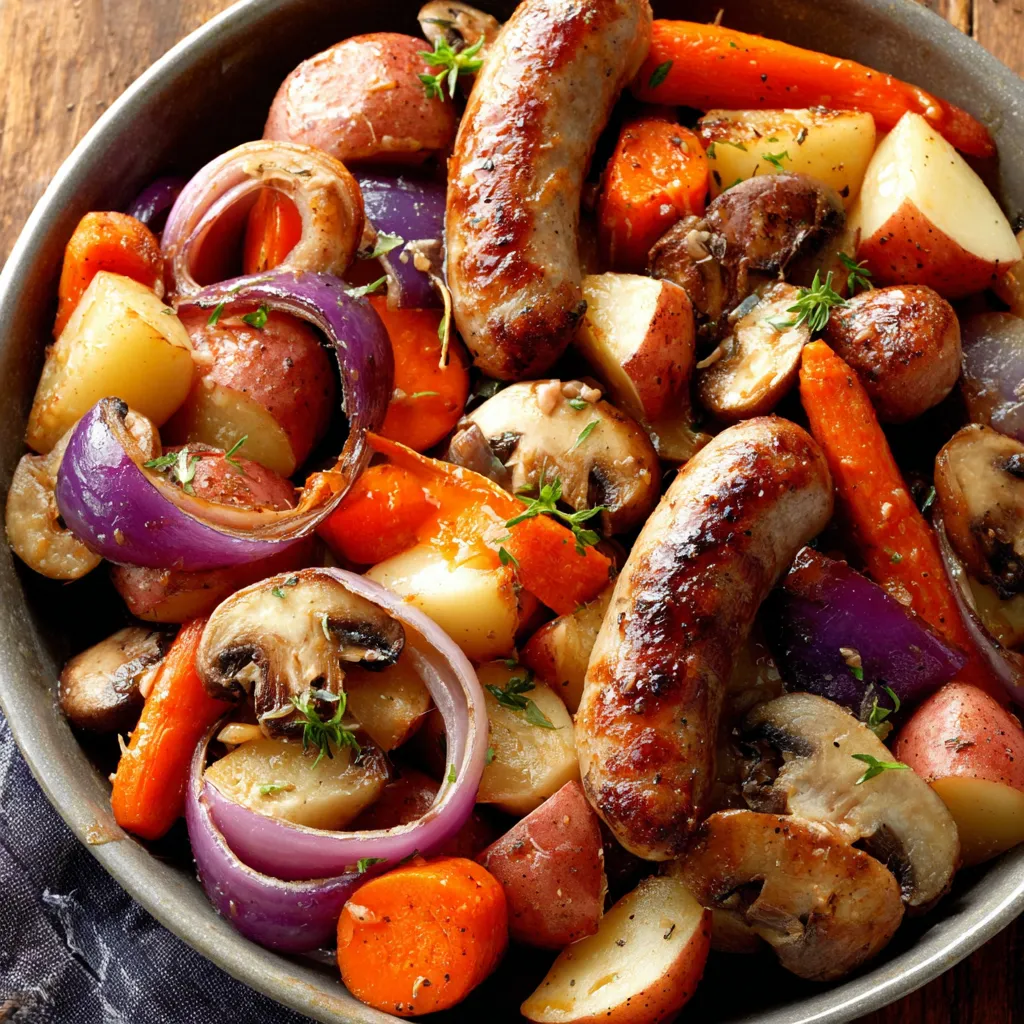 Bratwurst-Abendessen vom Grill