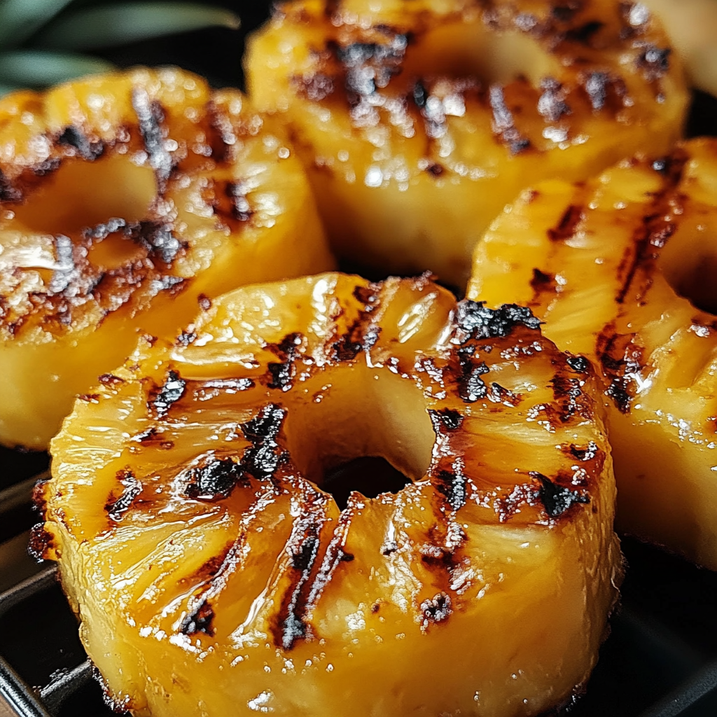 Grilovaný ananas s medem a skořicí