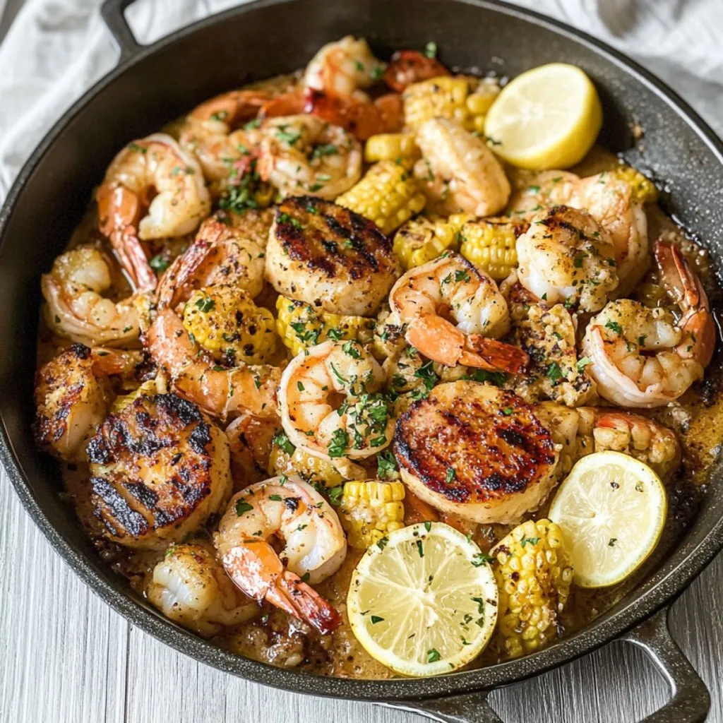 Grilované krevety v česnekovém másle