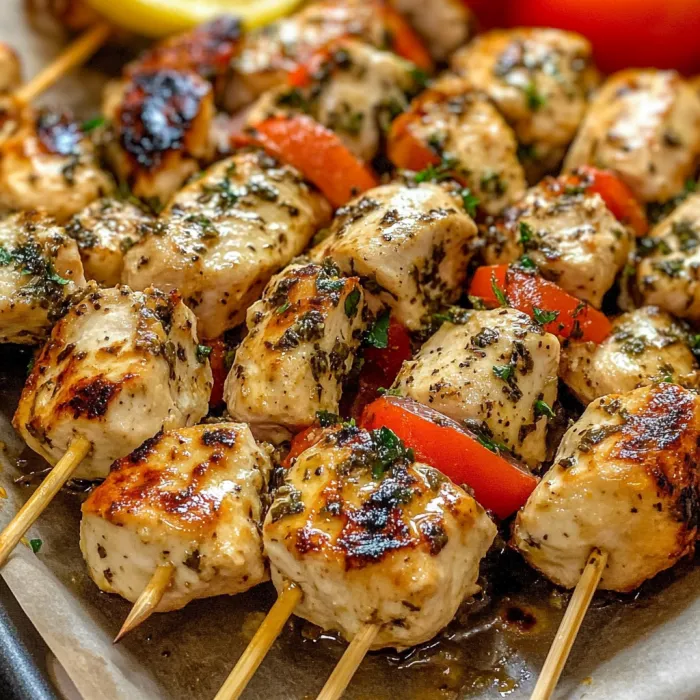 Řecké kuřecí souvlaki – šťavnaté, kořeněné a čerstvě z grilu