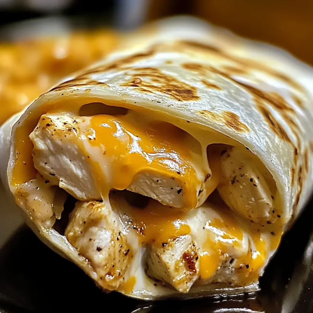 Kuřecí wrapy se sýrem a česnekem