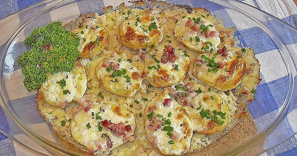 Pečené sýrové brambory