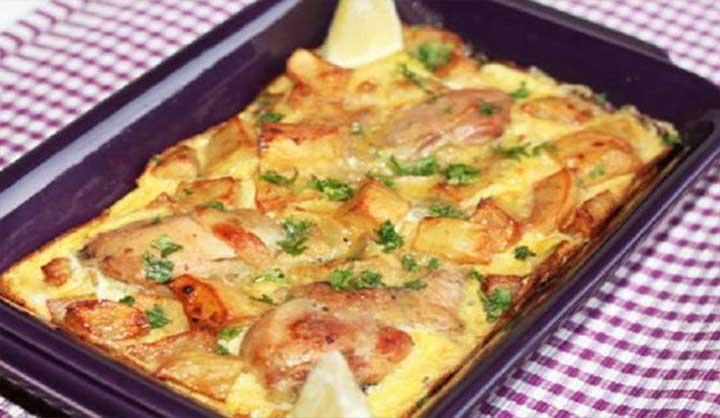 Recept na tajine z trouby s vejci a kuřetem, velmi snadné na přípravu