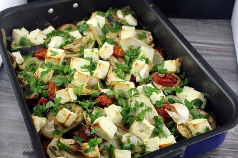 Zapečená zelenina se sýrem Feta