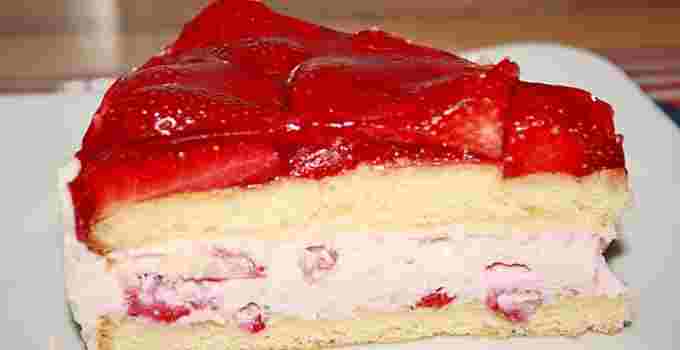 Jahodový dort (tento dort lze samozřejmě připravit i s jiným ovocem)