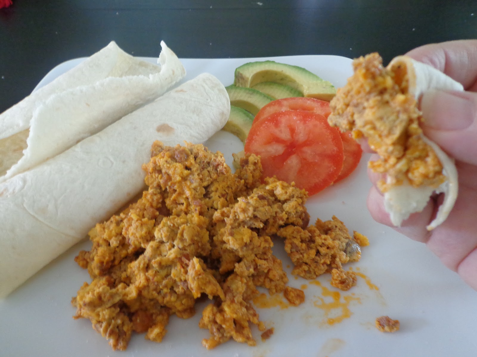 Chorizo a vajíčka snídaně