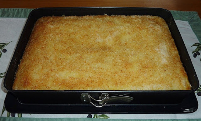 Podmáslový koláč s kokosem