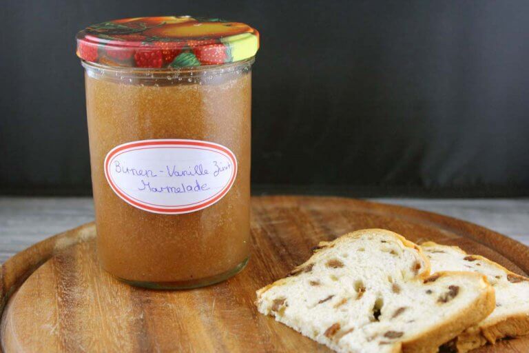 Hrušková marmeláda s vanilkou a skořicí