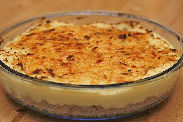 Mleté maso – bramborová kaše – zapékání