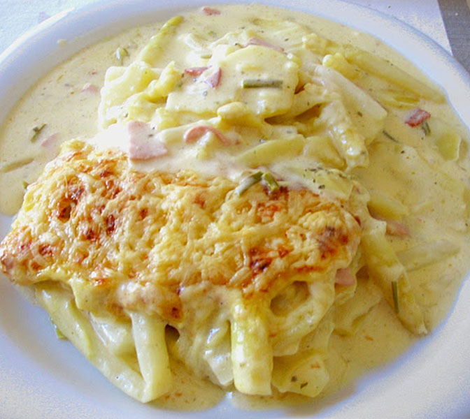 Jednoduchý Andyho chřestový nákyp