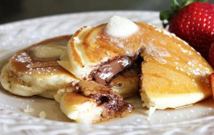 Palačinky plněné Nutellou