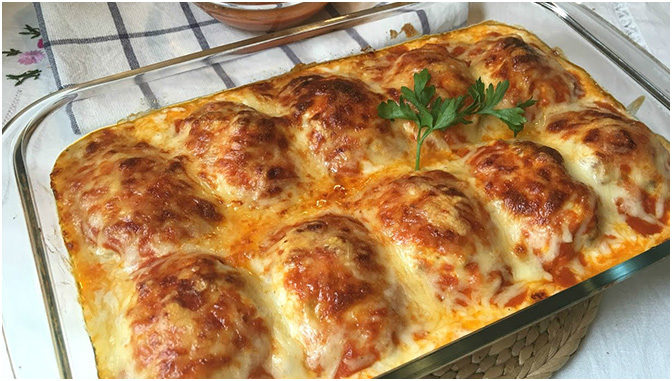 Zapečené masové kuličky