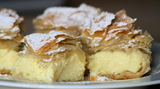 Bougatsa s krémem – řecké krémové řezy