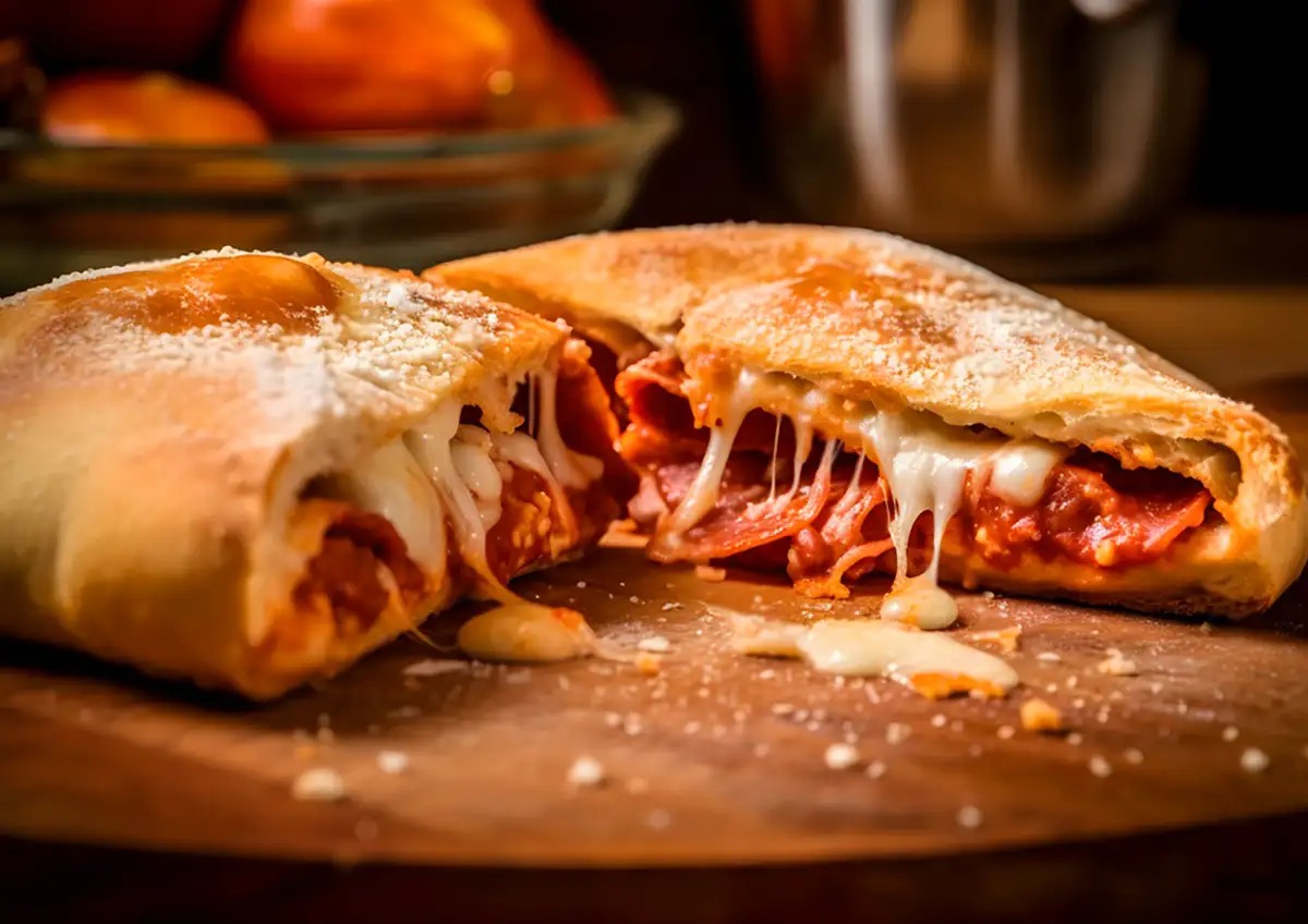 Calzone z listového těsta – jednoduchý každodenní recept