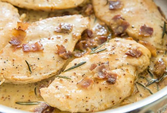 Recept na kuřecí řízek s hořčičnou omáčkou WW