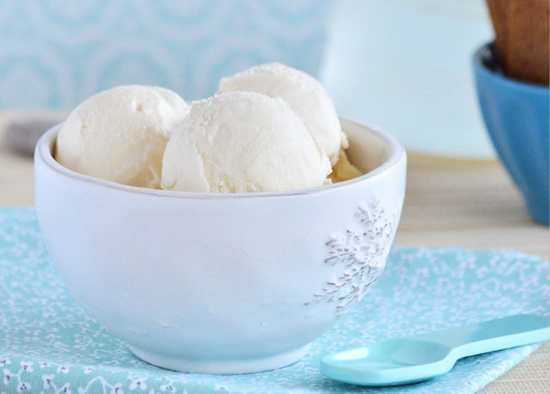 Vanilková zmrzlina-sorbet s Thermomixem