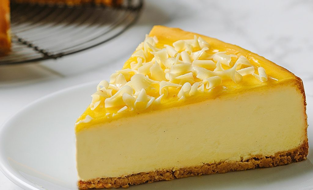 Citronový cheesecake s kořeněnými sušenkami Speculoos a Thermomixem