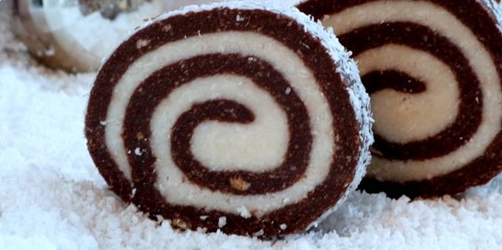 Čoko-kokosová roláda