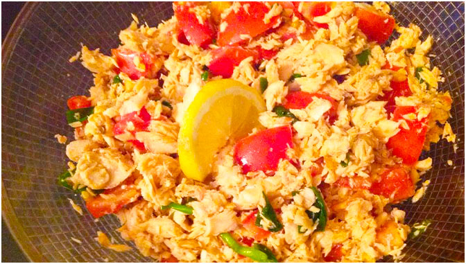 Jeden z mých nejbližších – lososový salát