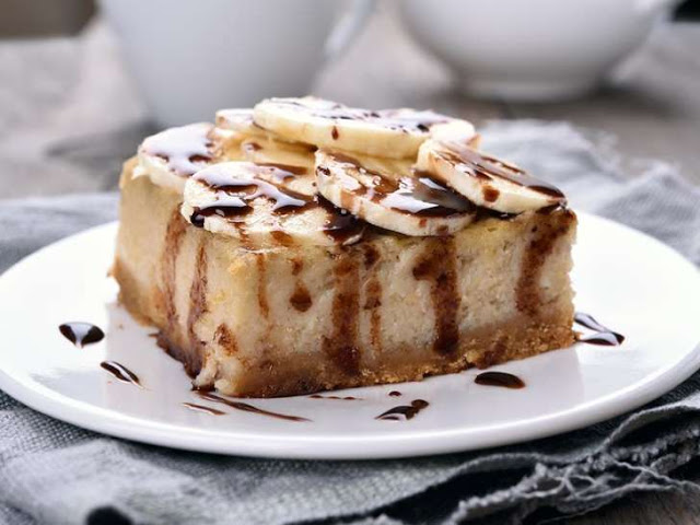 Banánový pudinkový koláč